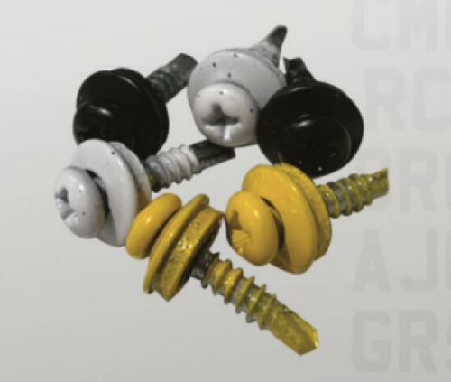 Coloured number plate screws self tapping